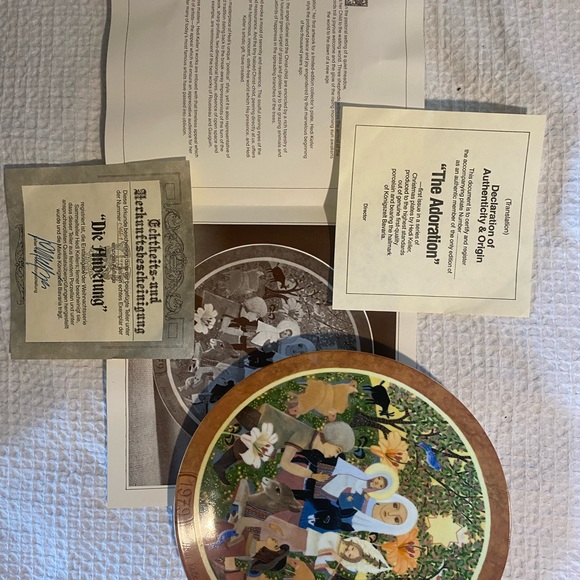Vintage Hedi Keller 1979 Königszelt Bavaria Christmas Plate - - Picture 2 of 3